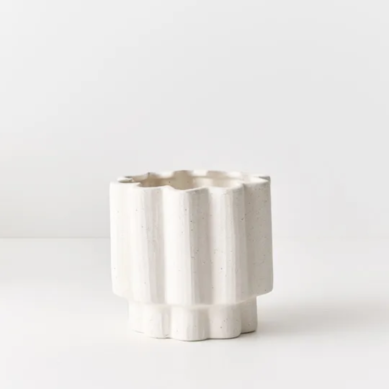 Gustel Pot 14cm / White