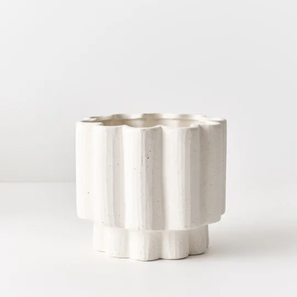 Gustel Pot 16cm / White