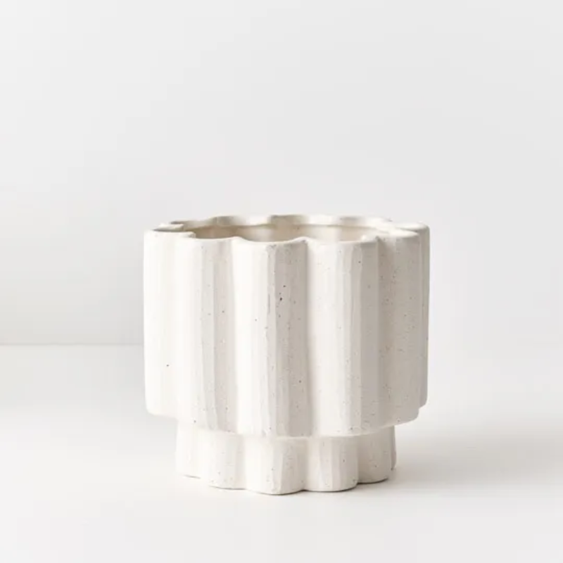 Gustel Pot 16cm / White