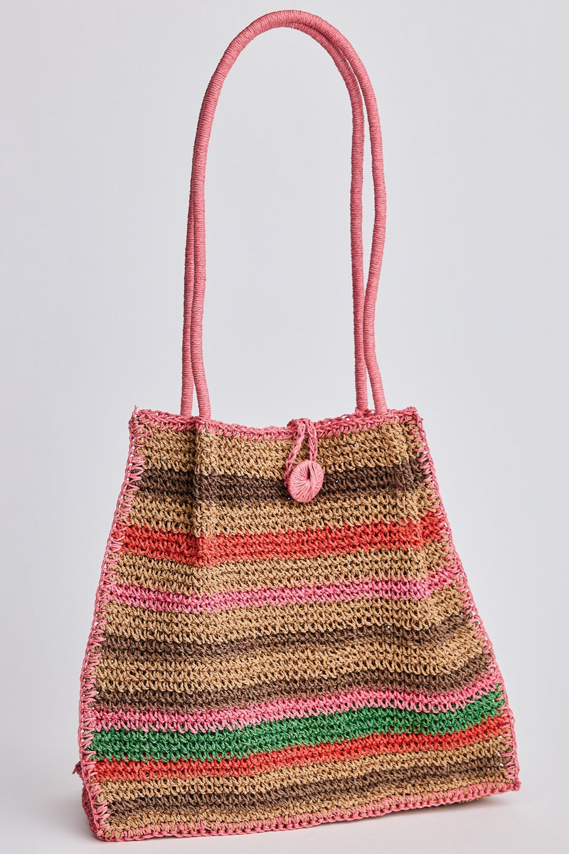 Weekend Tote / Pink Stripe