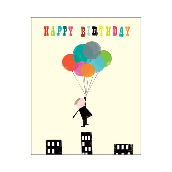 Happy Birthday Card / Balloon Man