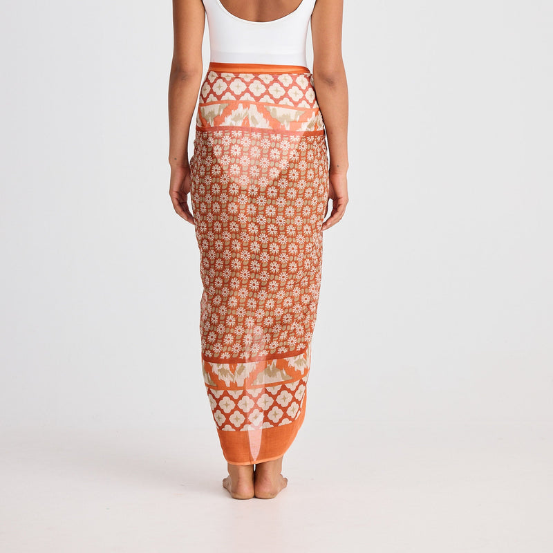 Stella Sarong / Rust Floral