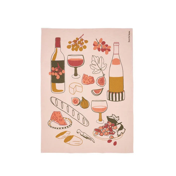 The Emmy Tea Towel / Wine