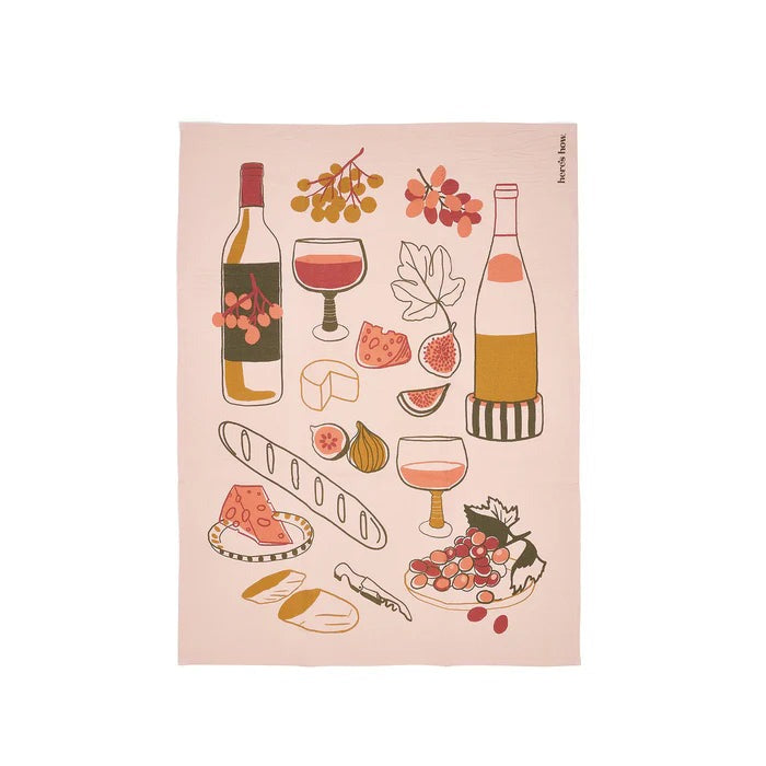 The Emmy Tea Towel / Wine