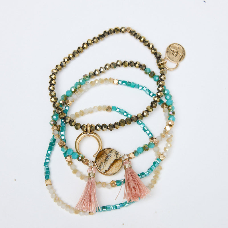 Anne Marie Stack Bracelet / Turquoise
