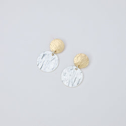 Stella Earrings / Silver + Gold