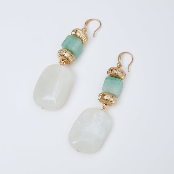 Wallace Earrings / Creme