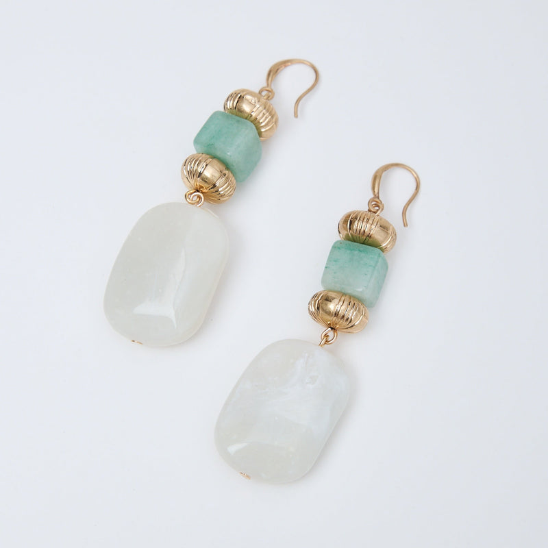 Wallace Earrings / Creme