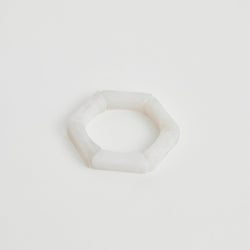 Allura Bangle / White Marble