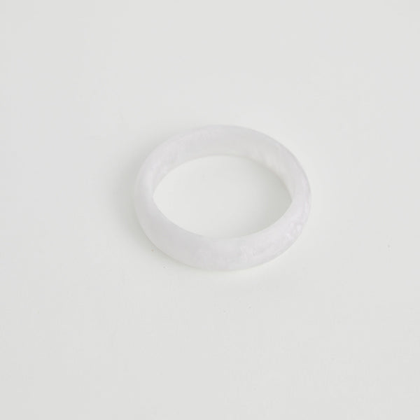 Bower Bangle / White Marble