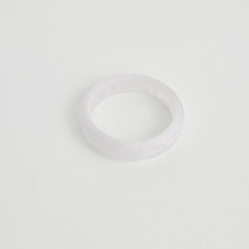 Bower Bangle / White Marble