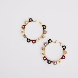 Dallas Earrings / Khaki Multi