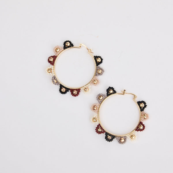Dallas Earrings / Khaki Multi