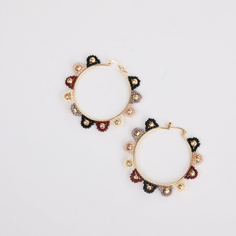 Dallas Earrings / Khaki Multi