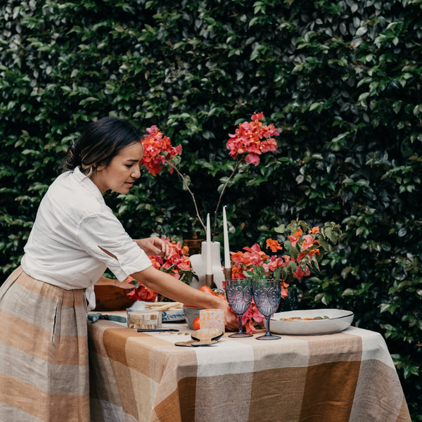 Harriet Tablecloth 160 x 260 / Marshmallow