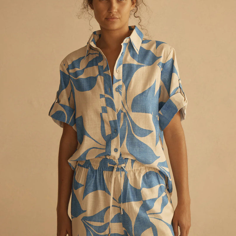 Cuffed Short Sleeve Shirt / Ipanema