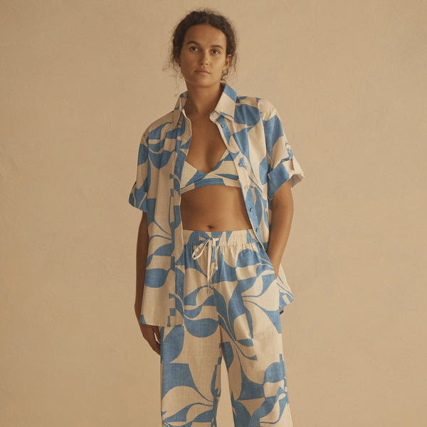 Cuffed Short Sleeve Shirt / Ipanema