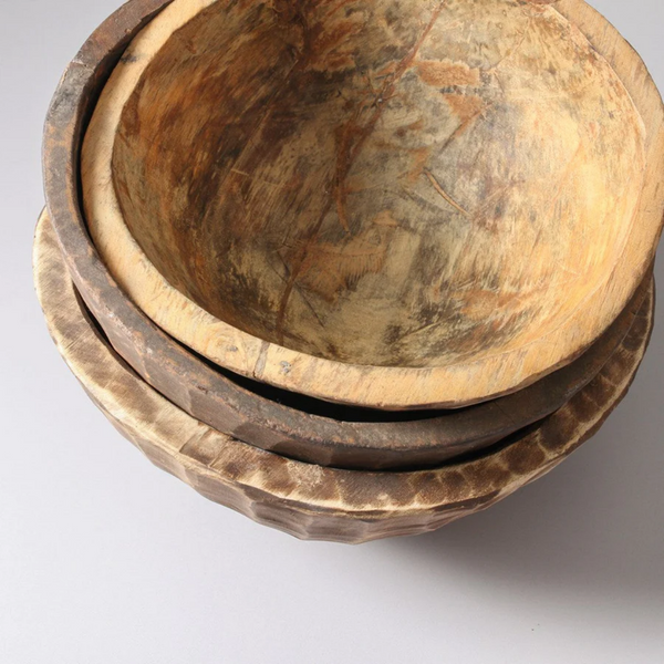 Vintage Indian Wooden Bowl