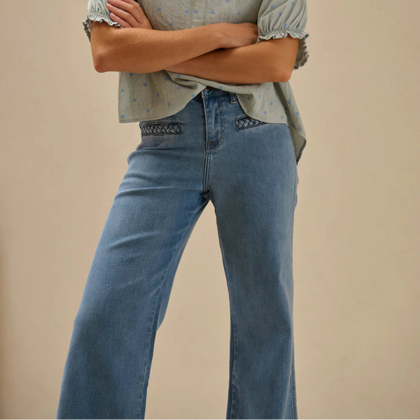 Freya Jean w Plait Pocket / 70's Blue