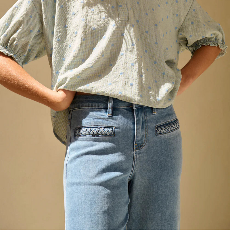 Freya Jean w Plait Pocket / 70's Blue