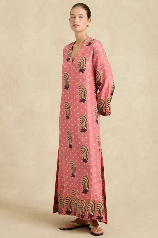 Leandra Dress / Tide Hibiscus