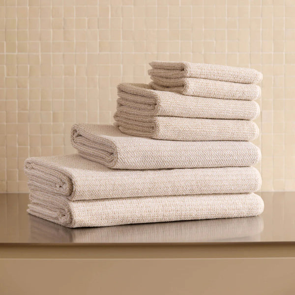 Tweed Face Towel / Nougat