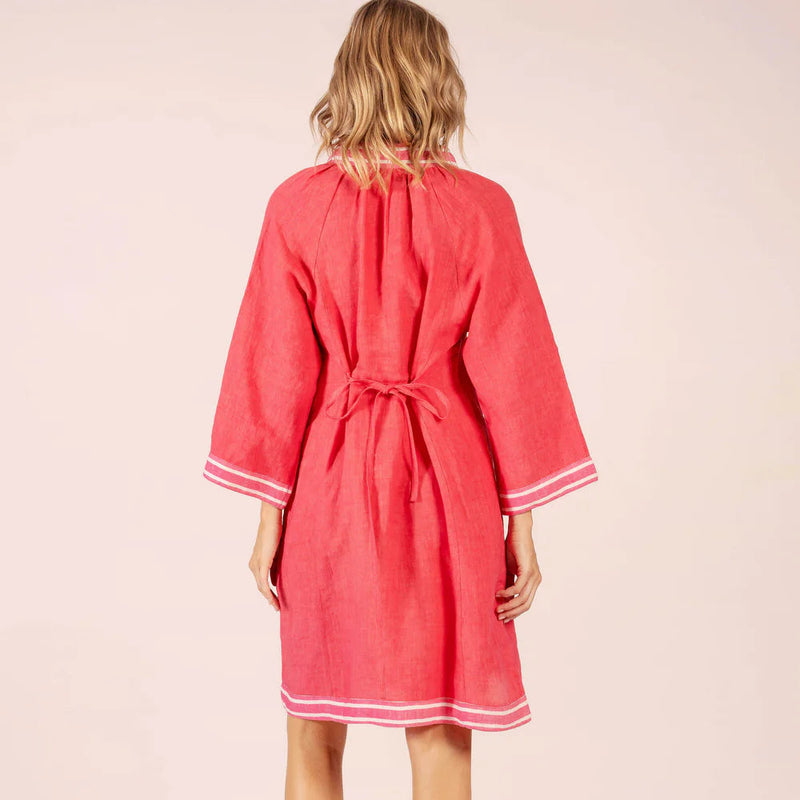 Allegra Linen Dress / Watermelon