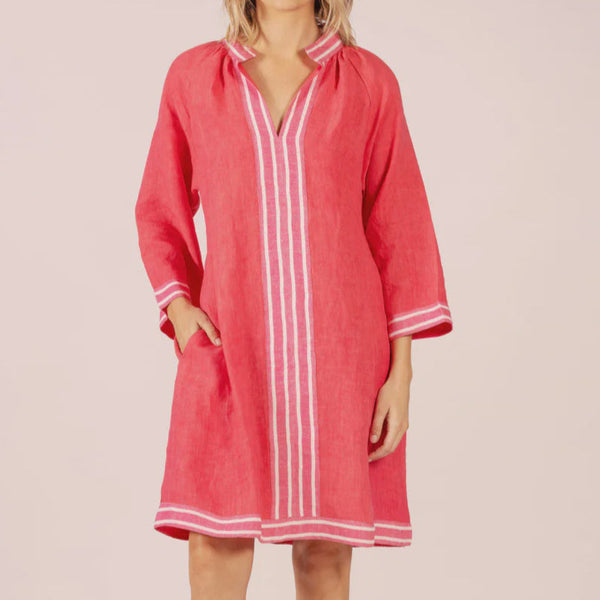 Allegra Linen Dress / Watermelon