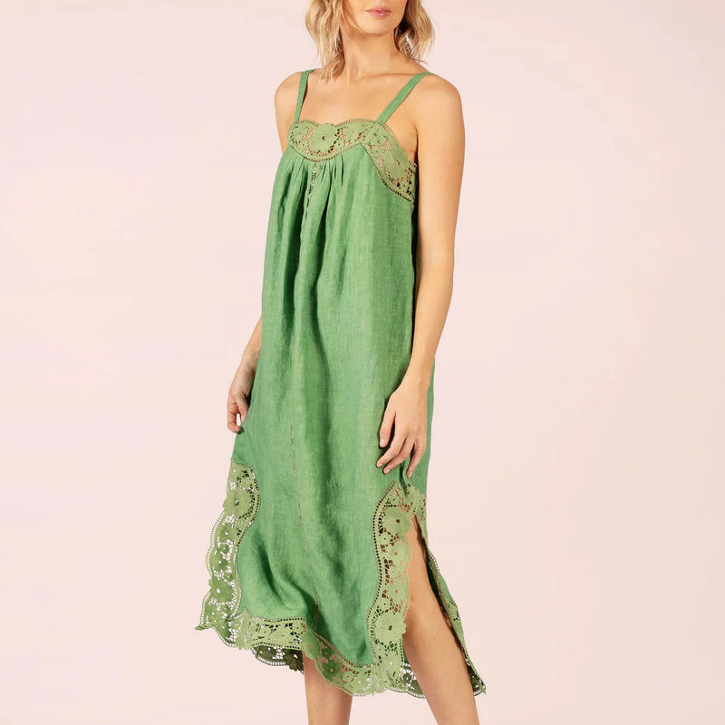 Lido Lace Dress / Emerald Green