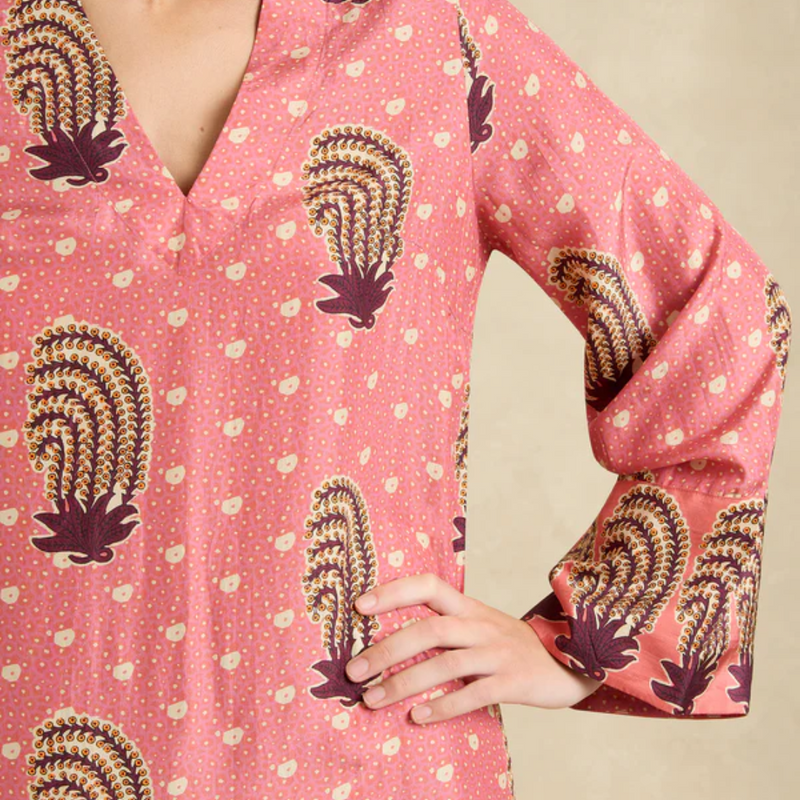 Leandra Dress / Tide Hibiscus