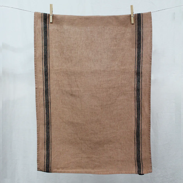 Olbia Linen Tea Towel / Cinnamon