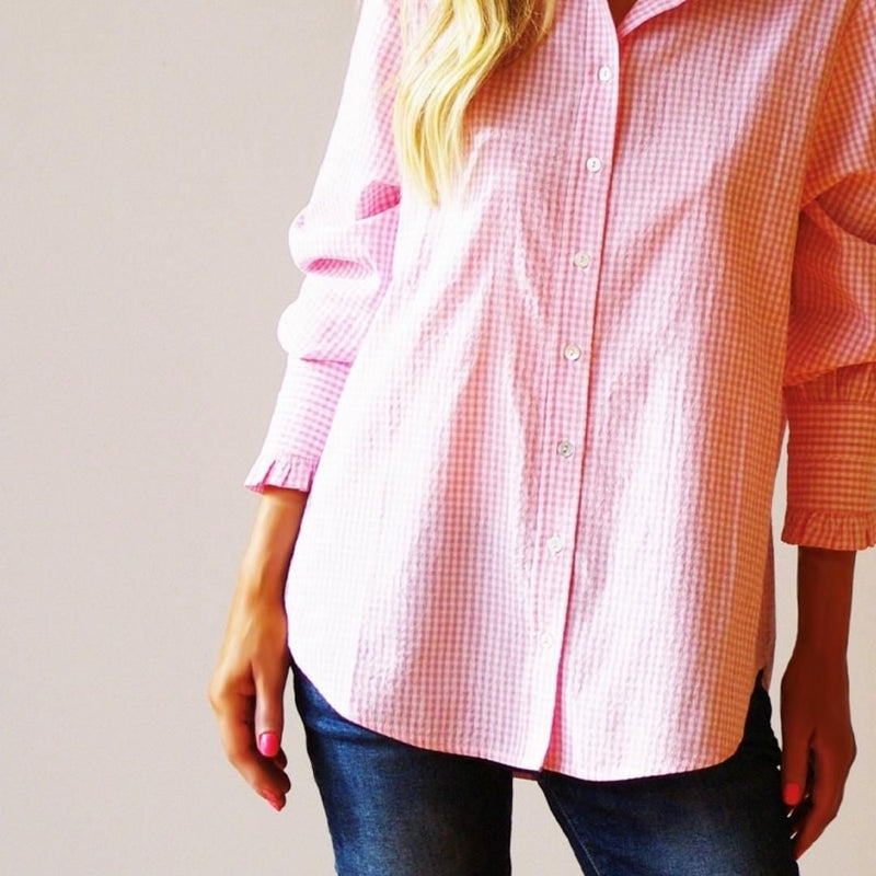 Lottie Gingham Shirt / Pink