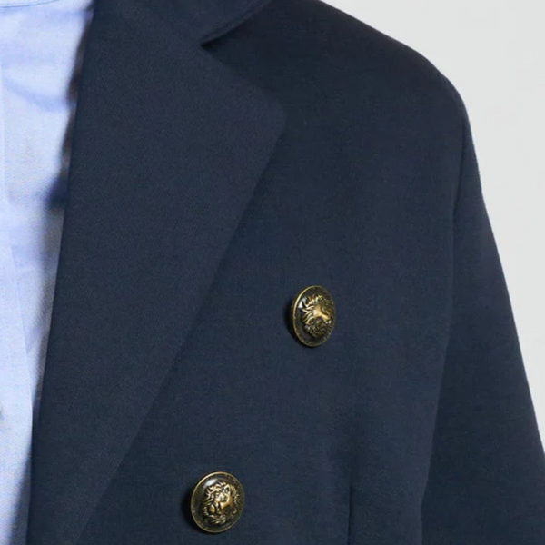 The Louise Long Line Coat / French Navy