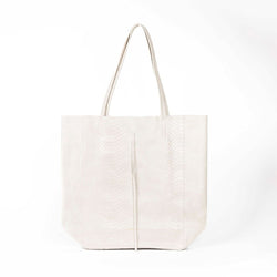 Snake Tote Bag / Cream