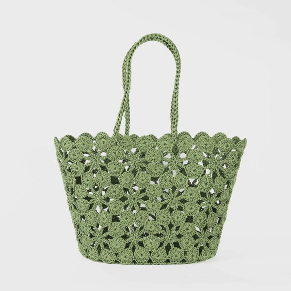 Jane Crochet Basket / Moss