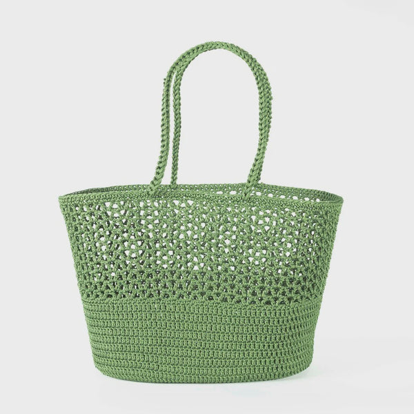 Romy Crochet Basket / Moss