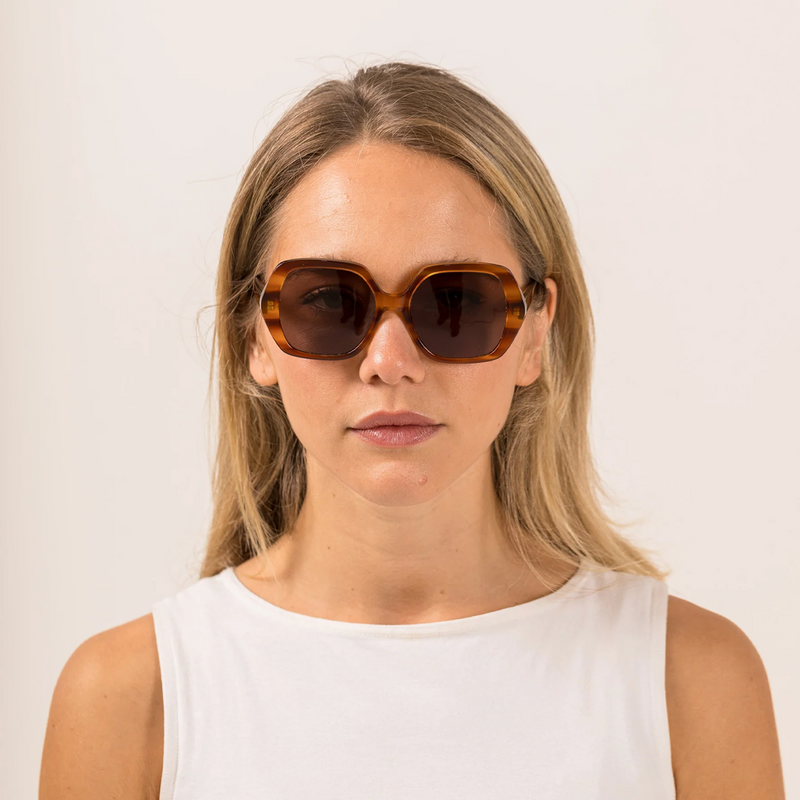 Lucca Sunglasses / Tangelo + Coffee