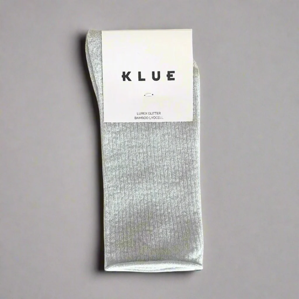 Glitter Lurex Socks / White