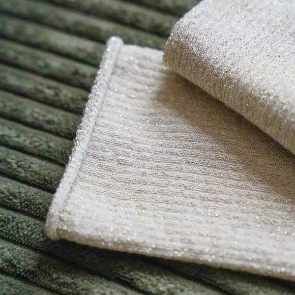 Glitter Lurex Socks / Beige