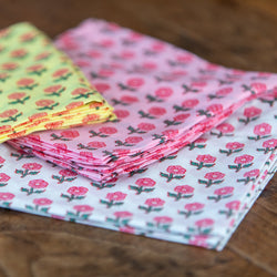 Small Marigold Napkin Set 4 / Hibiscus