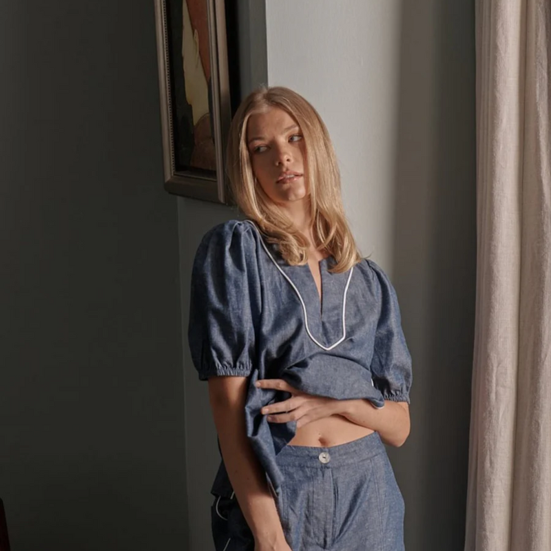 Madison Top / Denim Blue