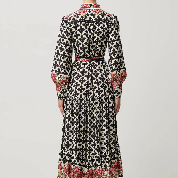 Marielle Placement Print Maxi Dress / Country Tapestry