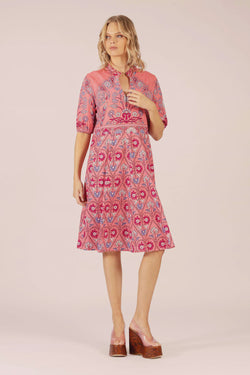 Georgia Midi Dress / Raspberry