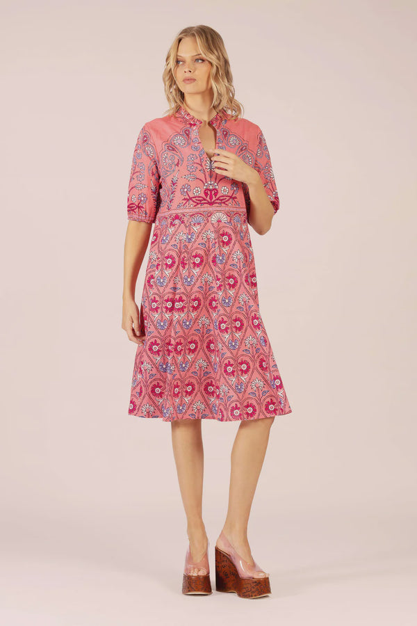 Georgia Midi Dress / Raspberry