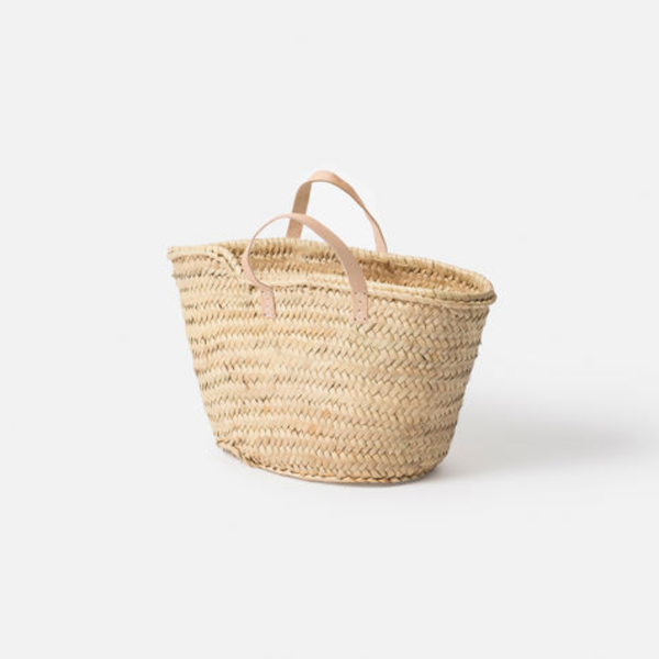 Moroccan Basket w Short Handles / Small