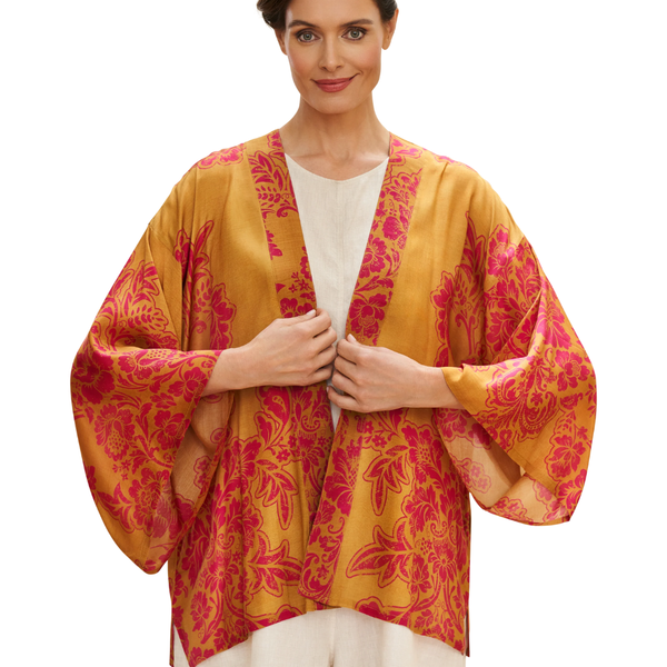 Kimono Jacket / Tapestry Mustard