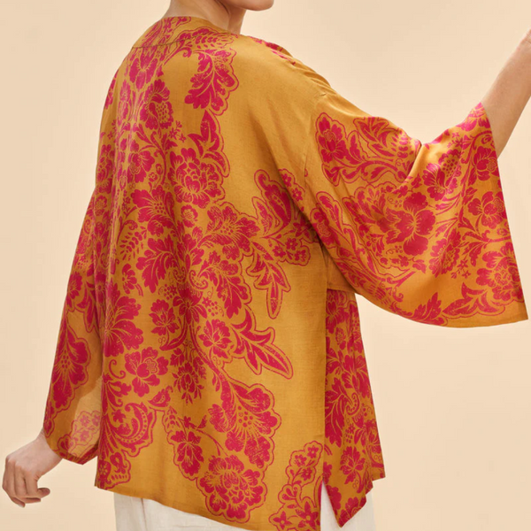 Kimono Jacket / Tapestry Mustard