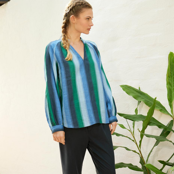 Nola Blouse / Ocean