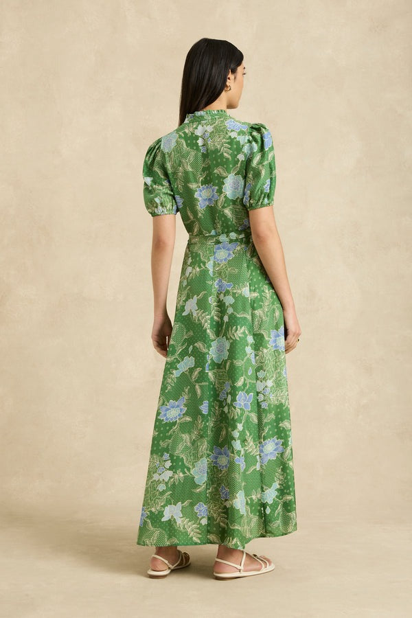 Oceanus Dress / Bloom Jungle Green