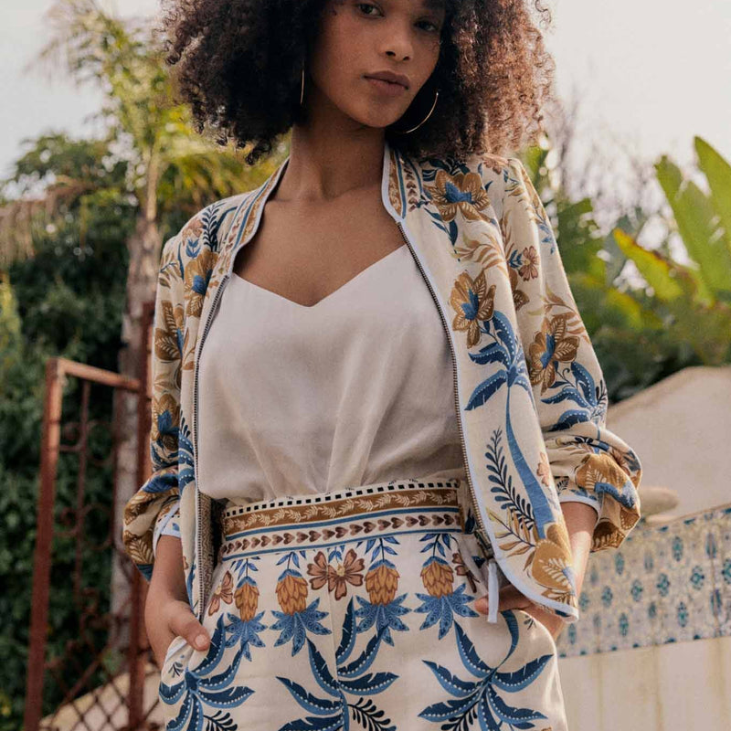 Aurora Reversible Jacket / Golden Medina + Topaz